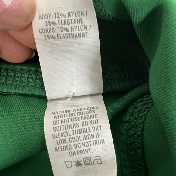 Aerie Biker Shorts Womens Small Green Raw Hem Seamless Hi Rise Athletic Gym NWT - Picture 6 of 9